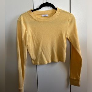 ARITZIA Cropped Long Sleeve Top - Tna Size M